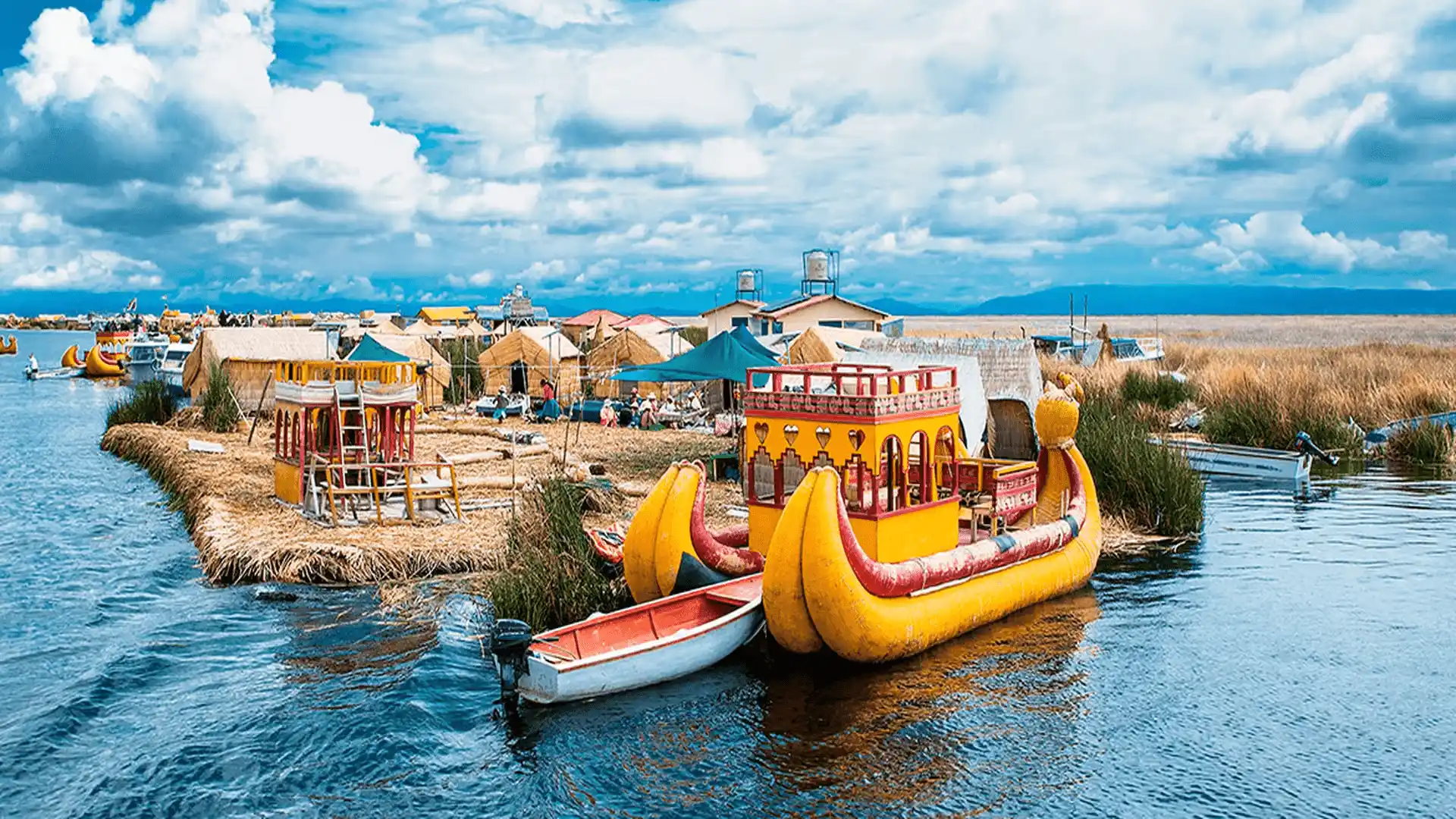 Lake Titicaca Uros Floating Islands Tour Puno Peru